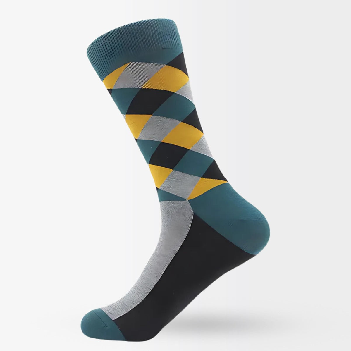 Electric Yellow Stripes - Made from 70% Cotton, 27% Polyester - EU sizes 42 to 47.