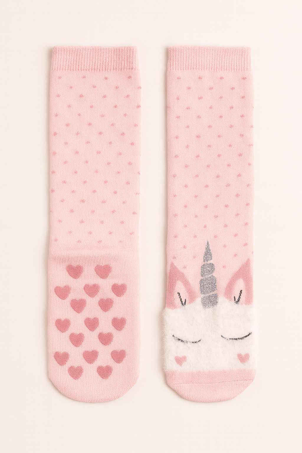 Pink Unicorn Anti Slip Age 6-8 year (Single Pack)
