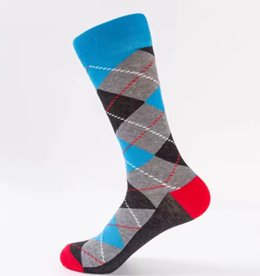 Colour Grid - Made from 70% Cotton, 27% Polyester - EU sizes 42 to 47.