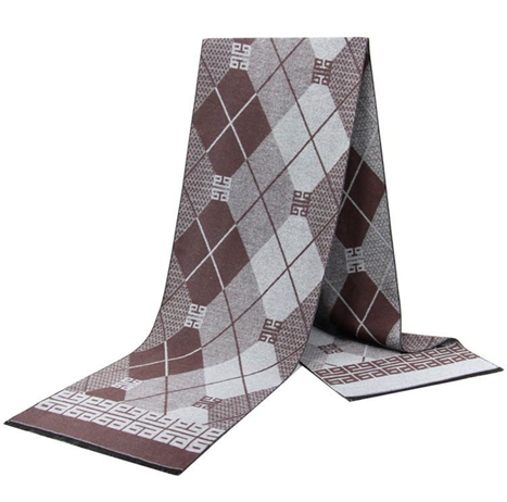 Argyle Classic - luxurious blend of 60% polyester and 40% acrylic. Length of 180 cm and a classic width of 30 cm