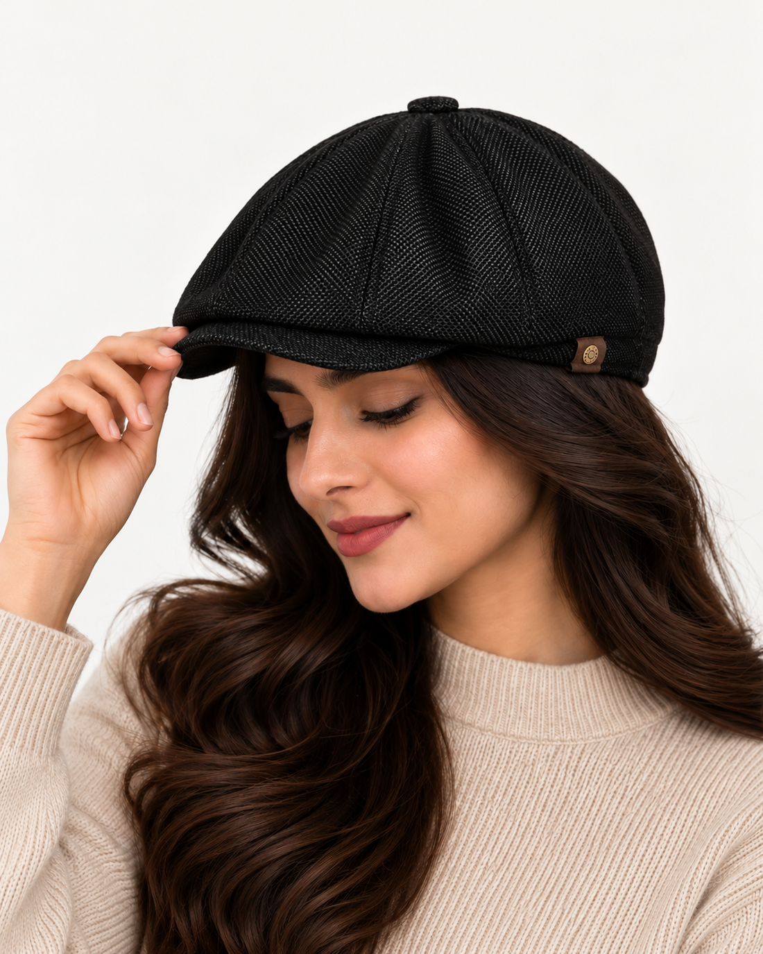 Summer Black Bayside Linen Cap for Comfort and Style