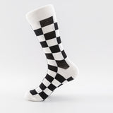 Monochrome Maze Comfortable Crew Socks
