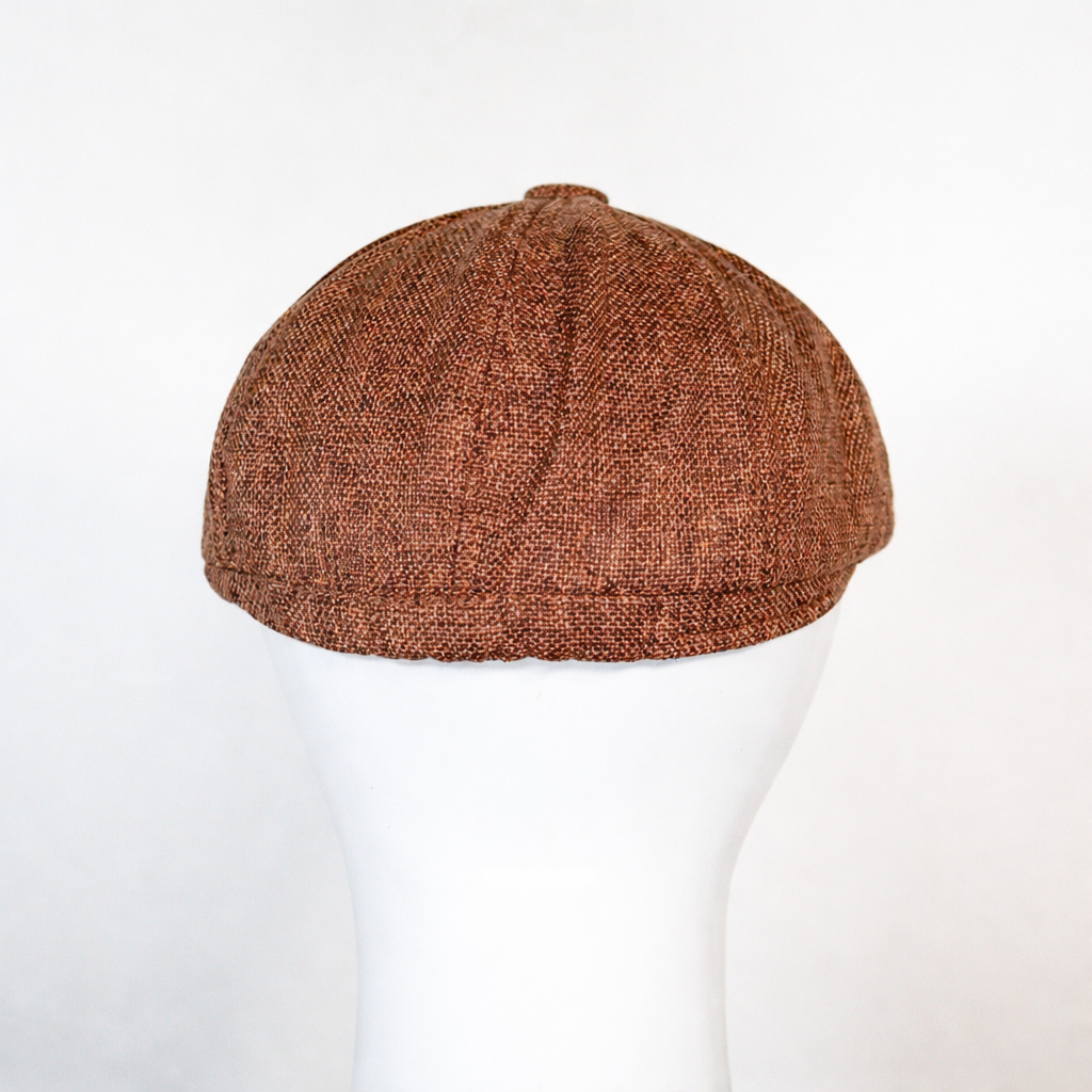 [Summer] Copper Bayside Linen Cap (100% Polyester non-padded - headsize 53cm to 58cm - free adult headsize with elastic band) - Ultimo