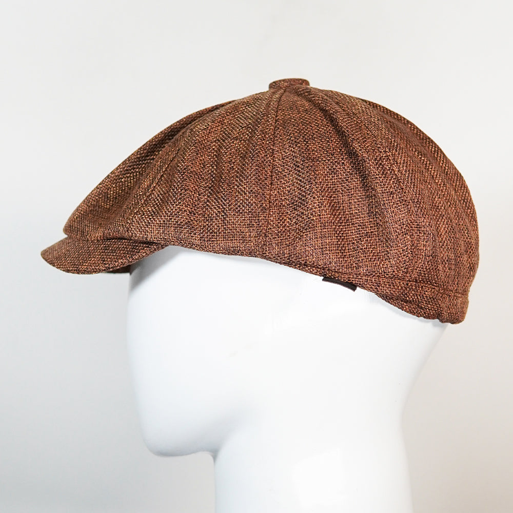 [Summer] Copper Bayside Linen Cap (100% Polyester non-padded - headsize 53cm to 58cm - free adult headsize with elastic band) - Ultimo
