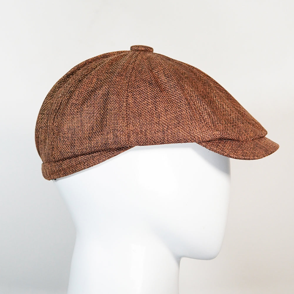 [Summer] Copper Bayside Linen Cap (100% Polyester non-padded - headsize 53cm to 58cm - free adult headsize with elastic band) - Ultimo
