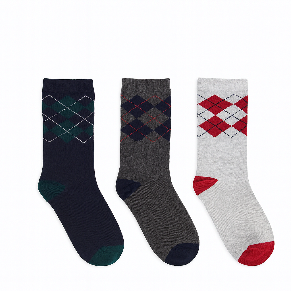 Kids Diamond Age 6 - 8 years Pack of 3)