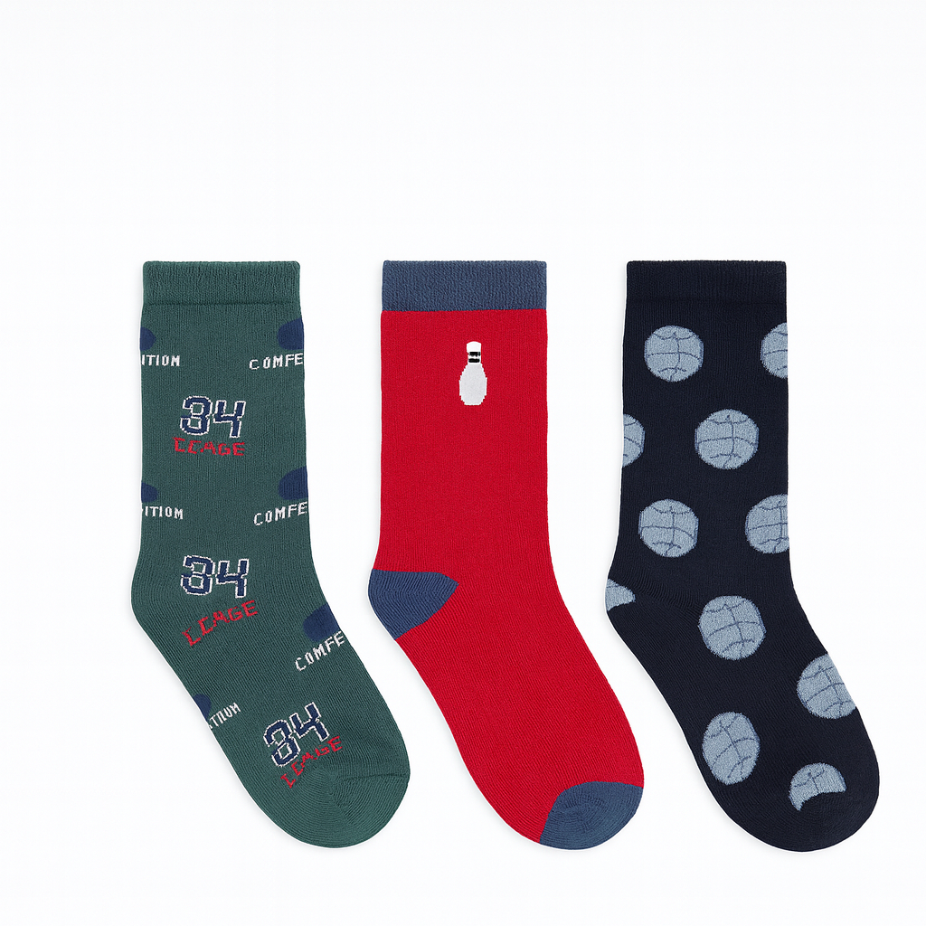 Sports Mania Age 6 - 8 years (Pair of 3)