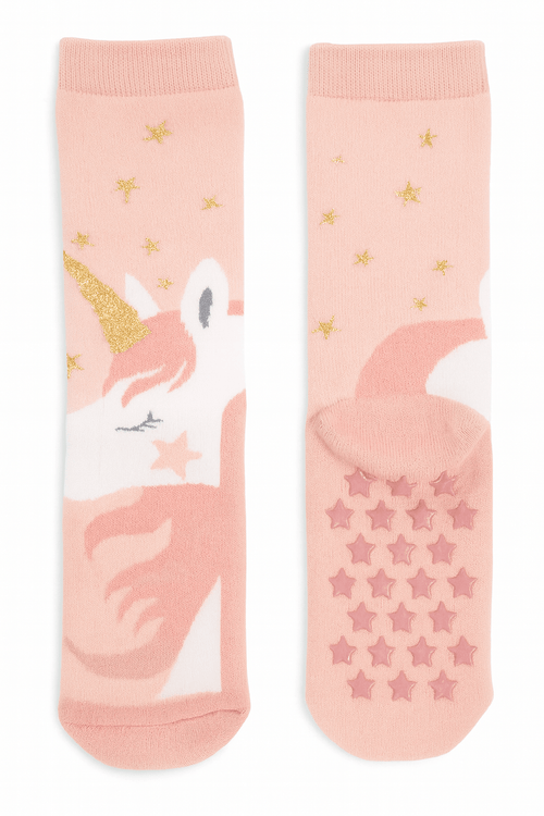 Peach Unicorn Anti-Slip Age 9-11 years Single Pack