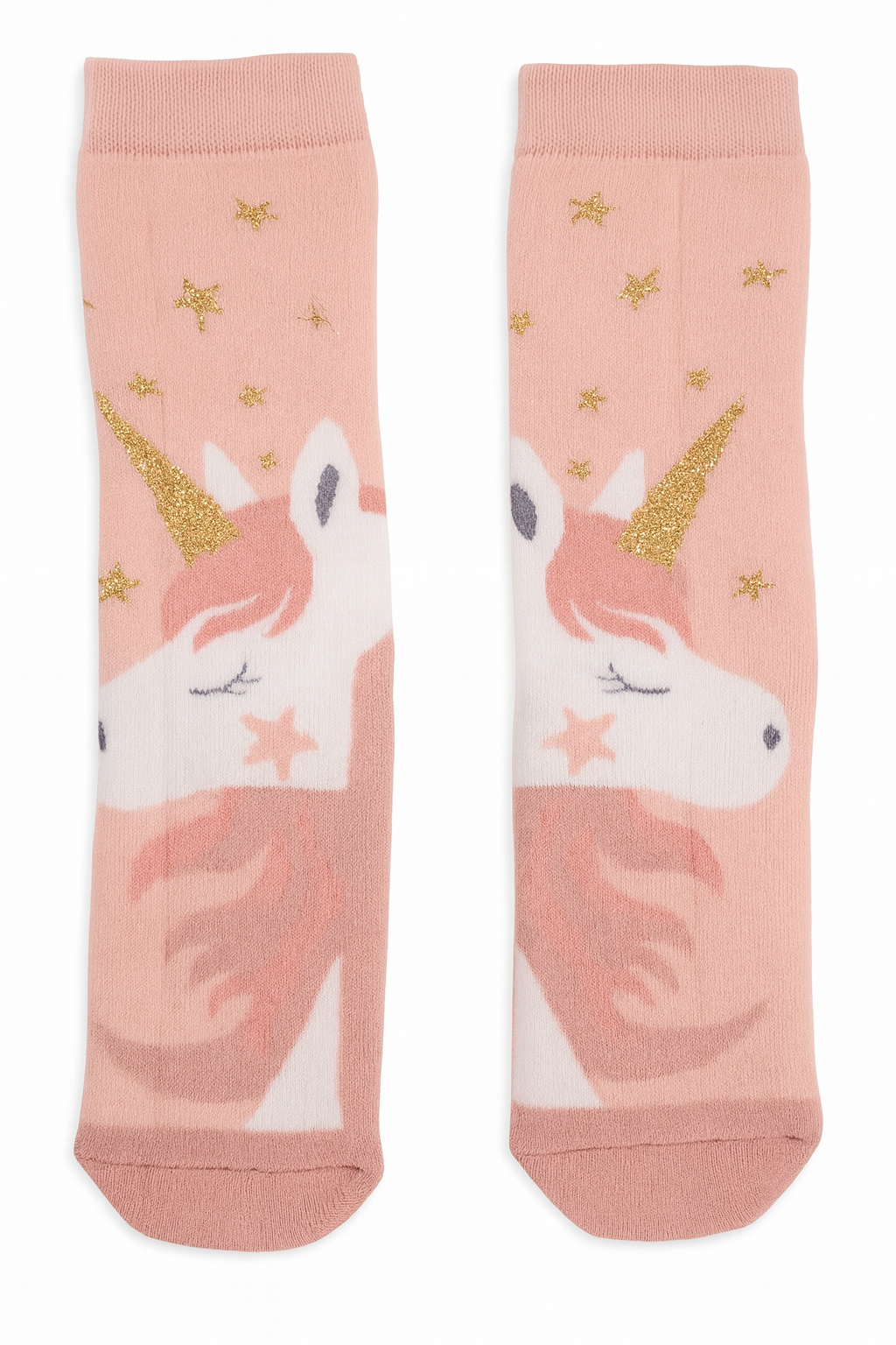 Peach Unicorn Aniti-Slip Age 9-11 years Single Pack