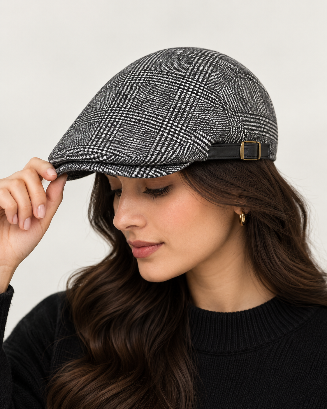 [Winter Padded] The Classic Glen Cap (65% Cotton and 35% Polyester Padded - Headsize 55cm to 58 cm with button to adjust the size) - Ultimo