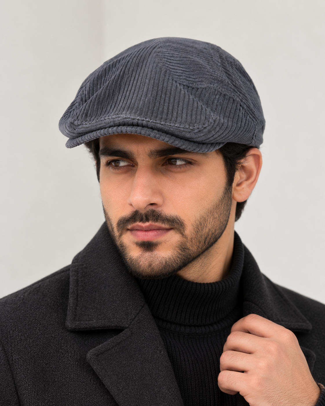 [Summer] Corduroy Beret Flat Cap - Ideal for summer wear - 53 cm to 56cm - Adjustable Buttom - Ultimo
