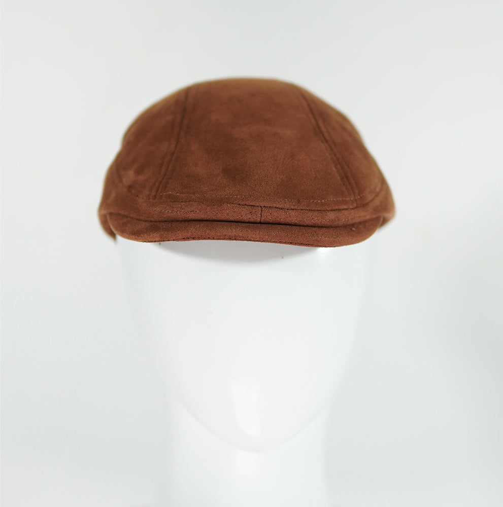 [Summer] Suede Peaked Caps Gatsby Driving Hat - Ideal for summer wear - 55-59 cm -  Elasticated