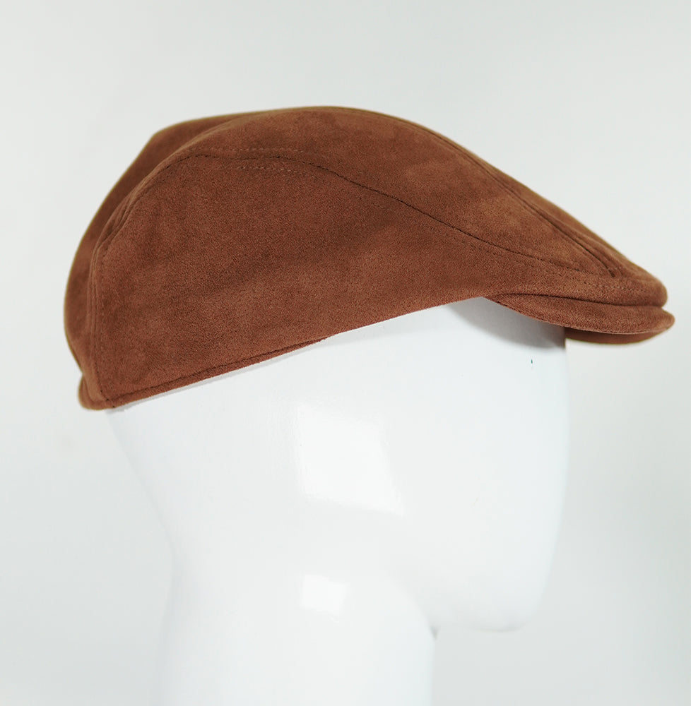 [Summer] Suede Peaked Caps Gatsby Driving Hat - Ideal for summer wear - 55-59 cm -  Elasticated