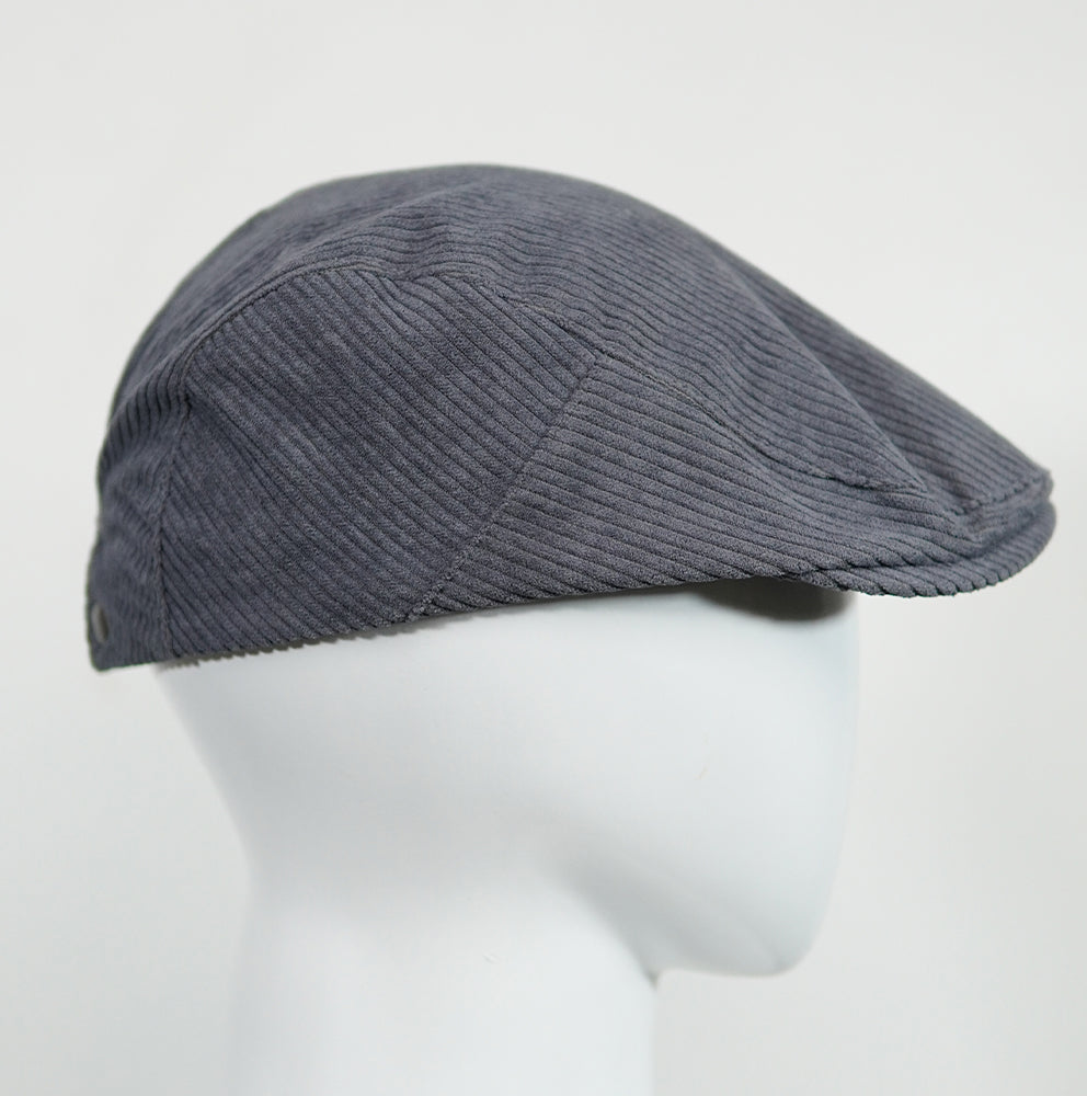 [Summer] Corduroy Beret Flat Cap - Ideal for summer wear - 53 cm to 56cm  - Adjustable Buttom