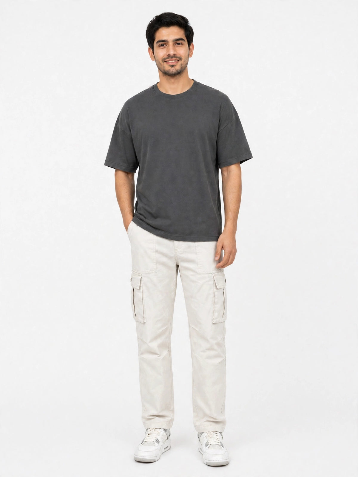 Male Grey Drop shoulder tshirt - Ultimo