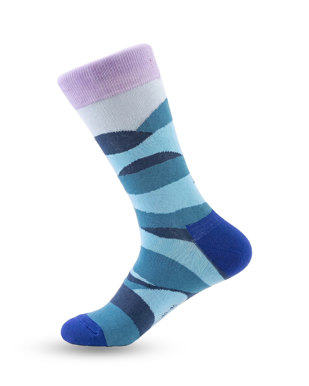 Comfortable Crew Socks - Ocean Wave