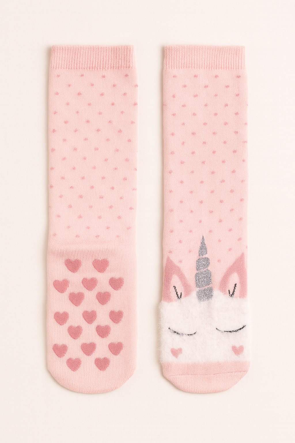 Pink Unicorn Anti Slip Age 6-8 year (Single Pack)