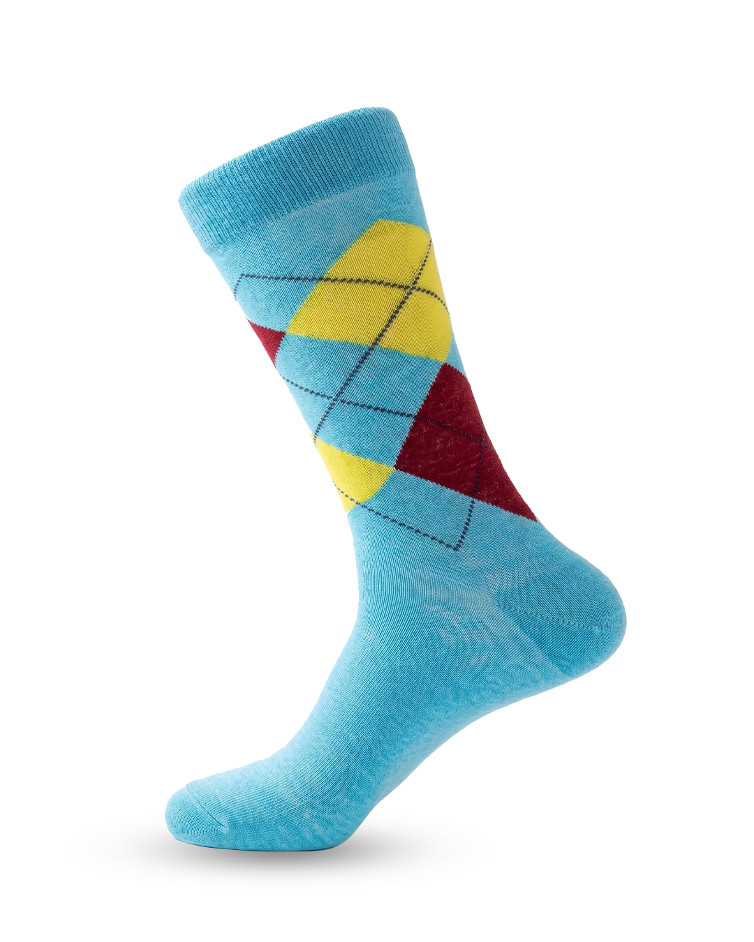 Comfortable Crew Socks – Sky Argyle Style