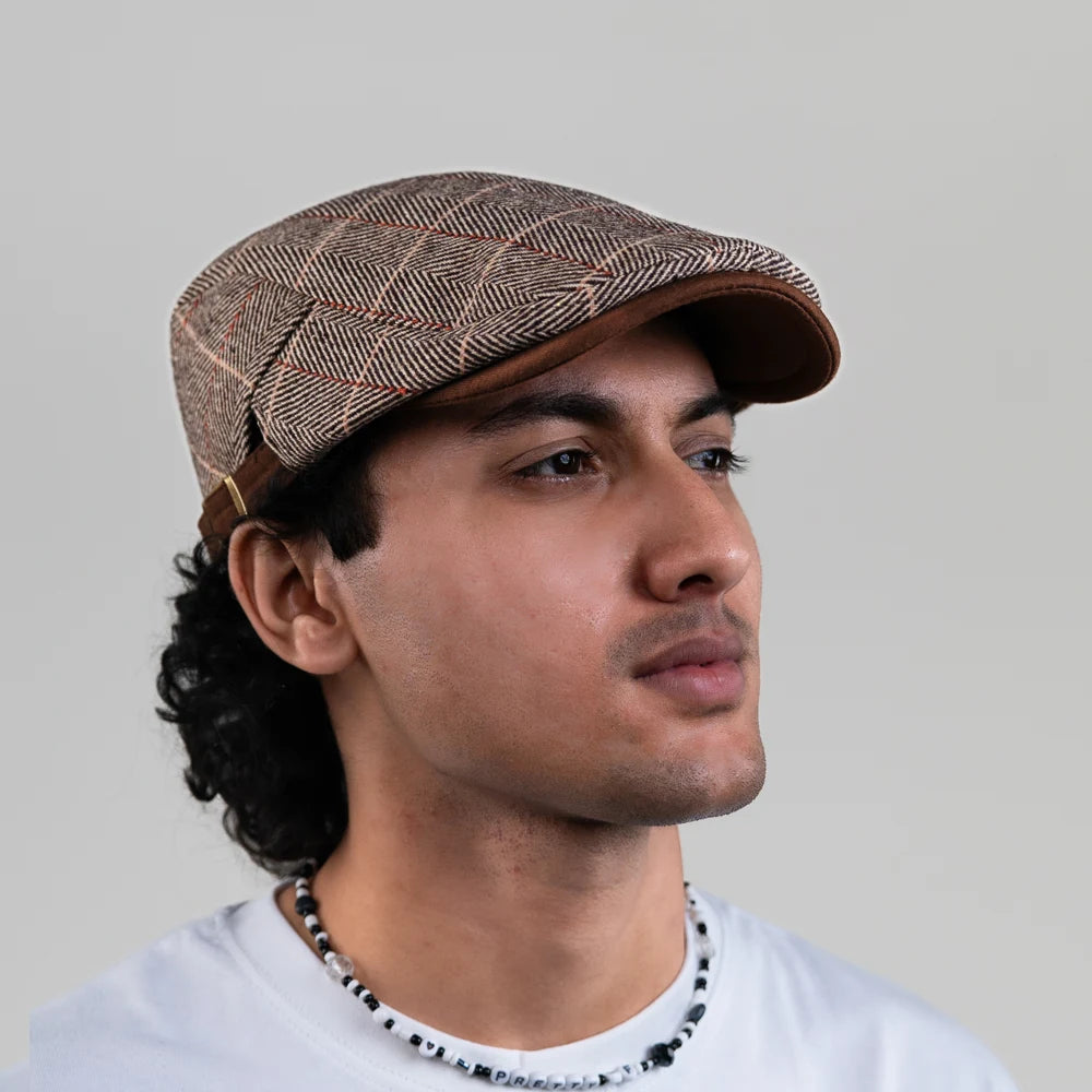 [All Seasons] The Heritage Cap (35% Cotton and 65% Polyester Non - Padded - Headsize 55cm to 58 cm with belt to adjust the size) - Ultimo