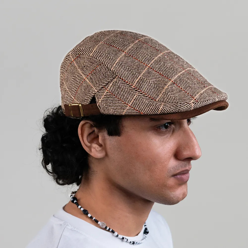 [All Seasons] The Heritage Cap (35% Cotton and 65% Polyester Non - Padded - Headsize 55cm to 58 cm with belt to adjust the size) - Ultimo