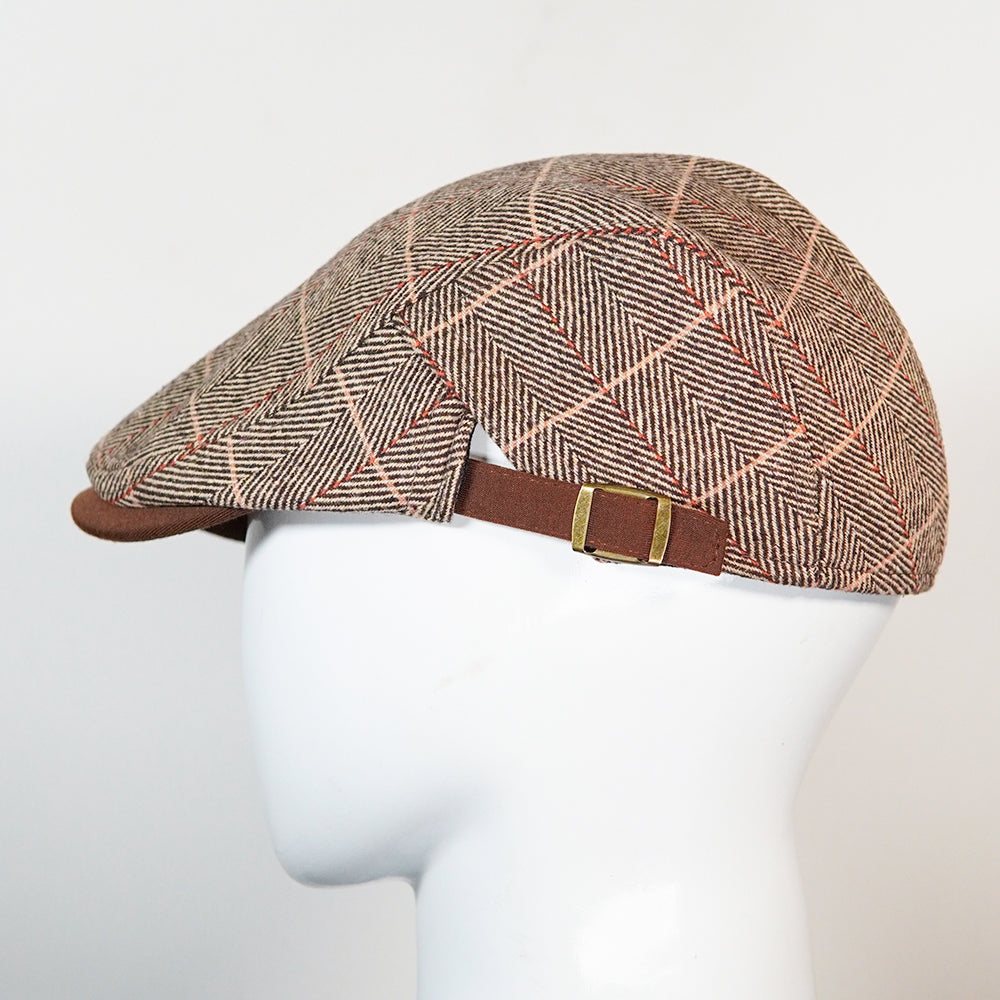 [All Seasons] The Heritage Cap (35% Cotton and 65% Polyester Non - Padded - Headsize 55cm to 58 cm with belt to adjust the size) - Ultimo