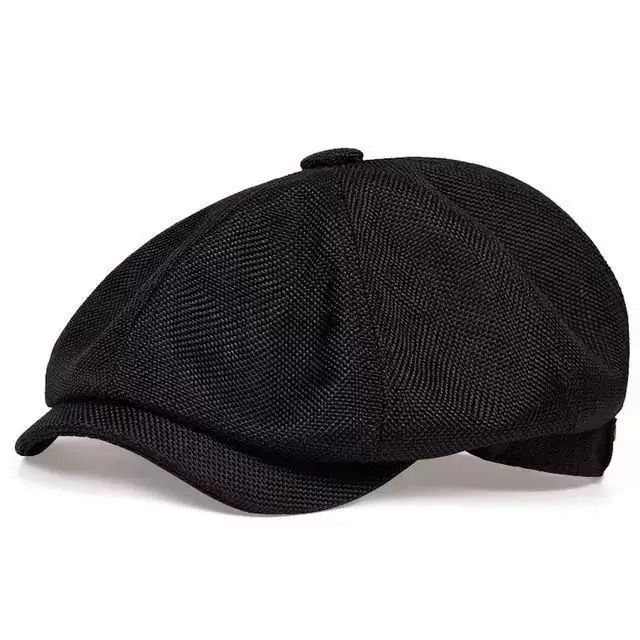 Black Bayside Linen Cap (non-padded)