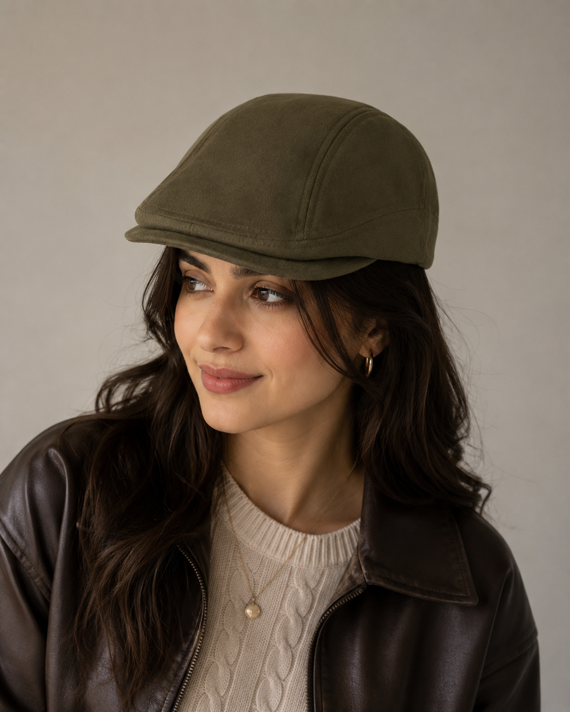 [All Season] Suede Ivy Gatsby Cap - Size 58-60cm - Ultimo