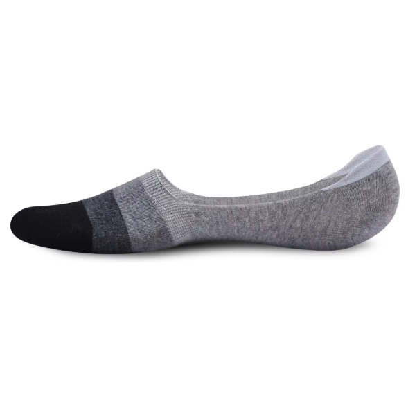 Leisure Low Tube Invisible Slouch Silicon Non Slip Socks Cotton Breathable Ankle Socks (5 pairs)