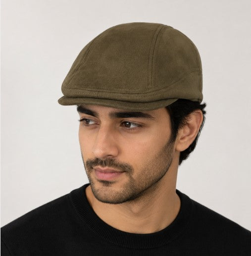 [All Season] Suede Ivy Gatsby Cap - Size 58-60cm - Ultimo