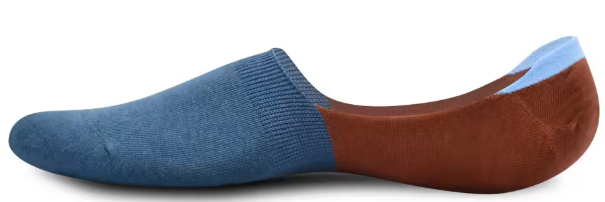 Invisible Color No Show Fashion Dress Socks Thin Silicone Anti-Slip Cotton Socks (5 pairs)