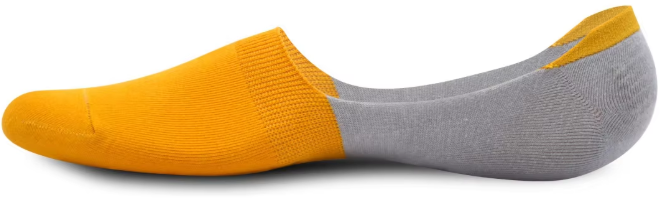 Invisible Color No Show Fashion Dress Socks Thin Silicone Anti-Slip Cotton Socks (5 pairs)