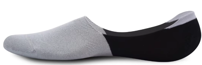 Invisible Color No Show Fashion Dress Socks Thin Silicone Anti-Slip Cotton Socks (5 pairs)