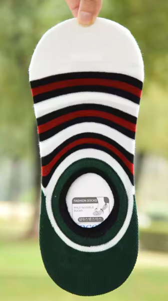 No Show Low Cut Boat Socks Non-Slip Casual Silicone Shallow